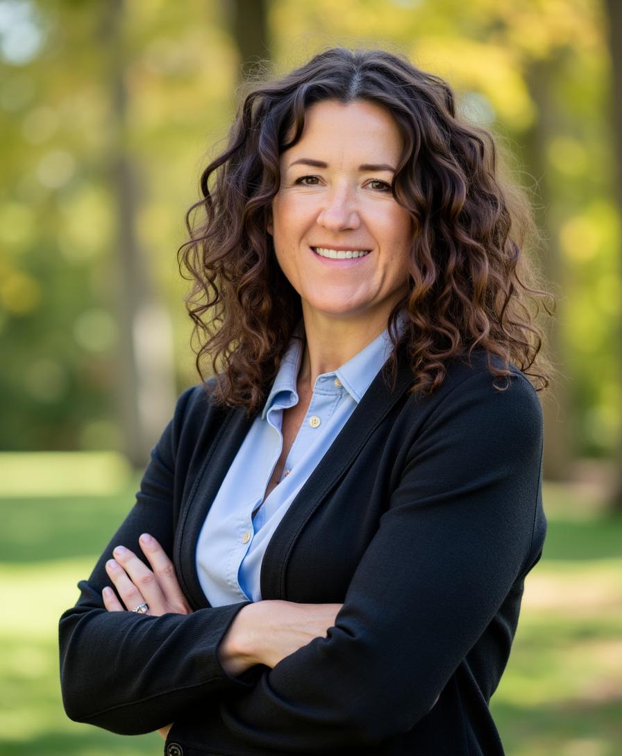 Professional headshot by Polly Sheldon — creative brand portrait